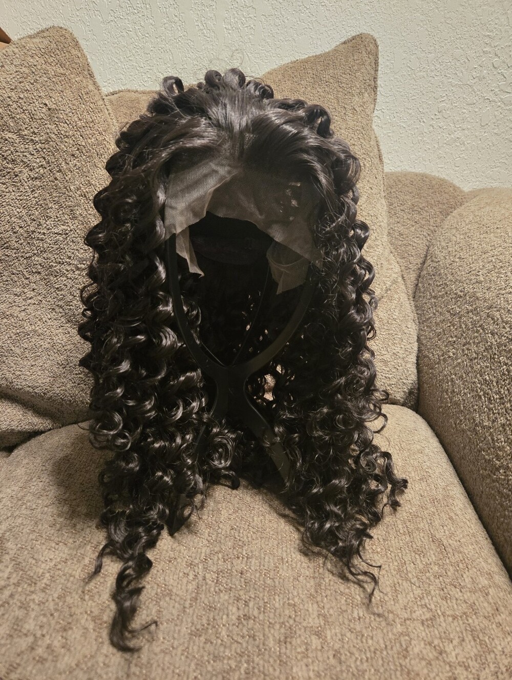 13x4 HD Lace Front Layered Curly Wig Pre Plucked Wear & Go Glueless  26" 1B